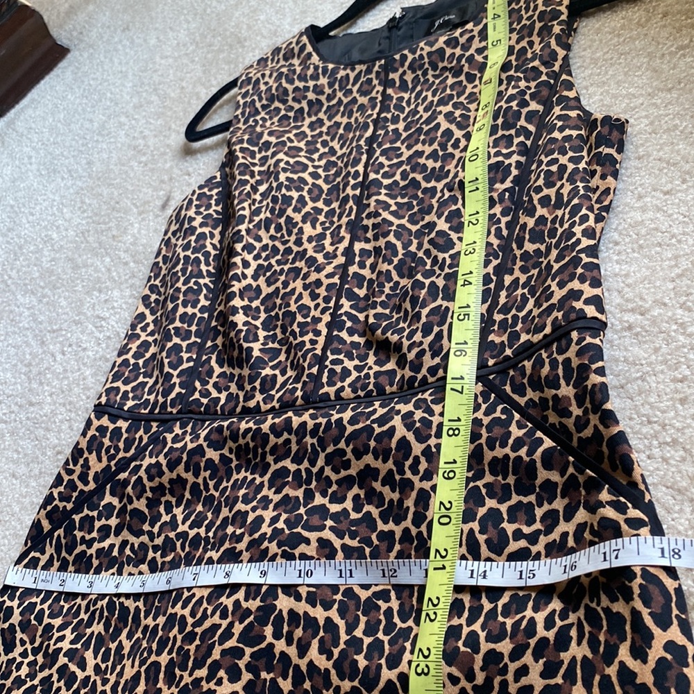 J. Crew Leopard Print Sheath Dress in Brown and Black - Picture 12 of 16